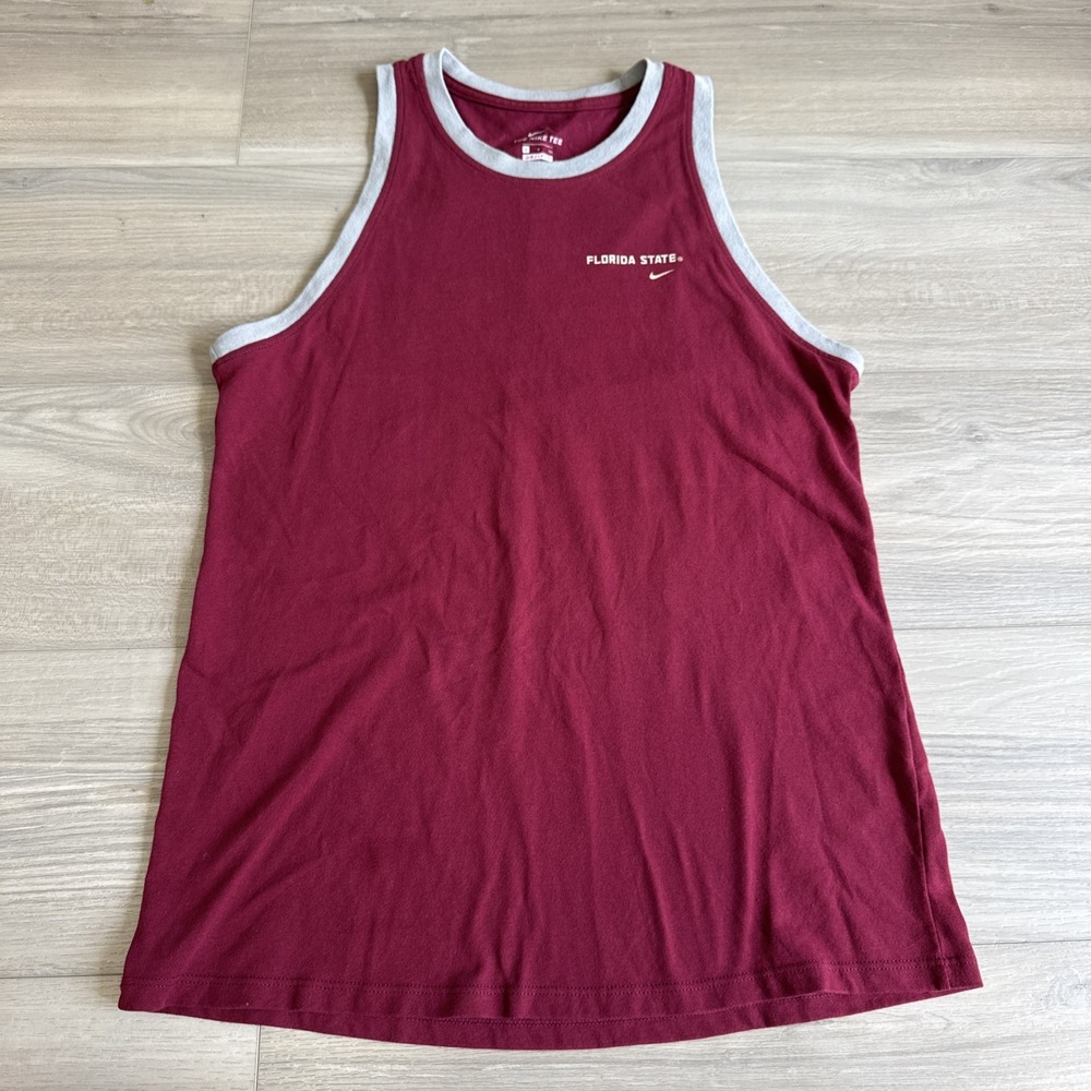 Nike Dri-FIT Florida State Seminoles FSU Tank Top Men's Sm Front & Back Graphics